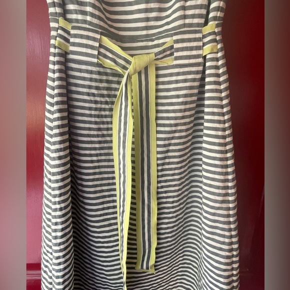 LOFT Blue and White Tie Mini Dress Size 2 - Picture 4 of 4